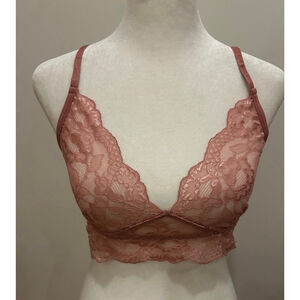 Women's ADOME Pink Lace Bralette S